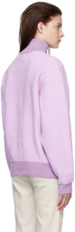 Jacquemus Purple 'La Maille Berger' Half-Zip Sweater