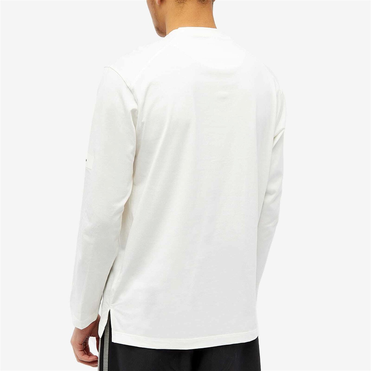 Y-3 Men's Core Logo Long Sleeve T-Shirt in Off White