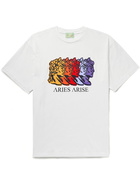 Aries - Printed Cotton-Jersey T-Shirt - White