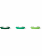 Fry Powers - Ombré Set of Three Silver and Enamel Ear Cuffs