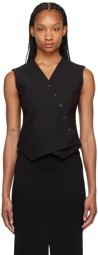 The Frankie Shop Black Maesa Cross Vest