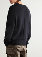 Rag & Bone - Logo-Appliquéd Intarsia Wool Sweater - Black