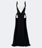 Mugler re/edit Jeu de Paume crêpe gown