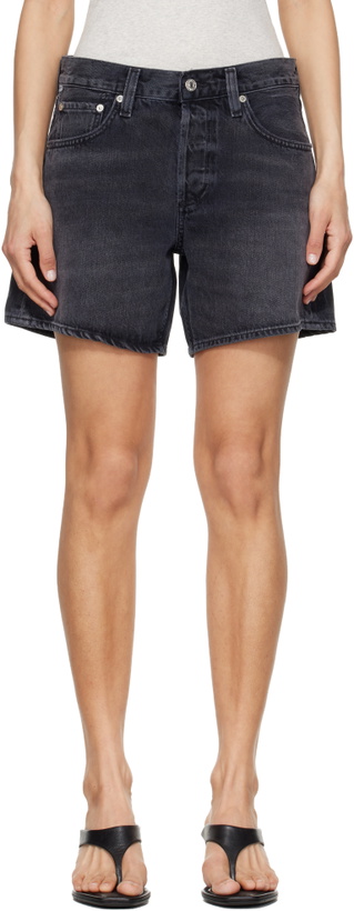 Photo: Citizens of Humanity Black Billie Relaxed Shorts