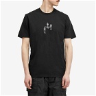 C.P. Company Men's 30/1 Jersey Relaxed Graphic T-Shirt in Black