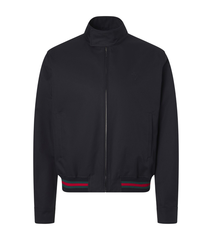 Photo: Gucci Web Stripe cotton twill jacket