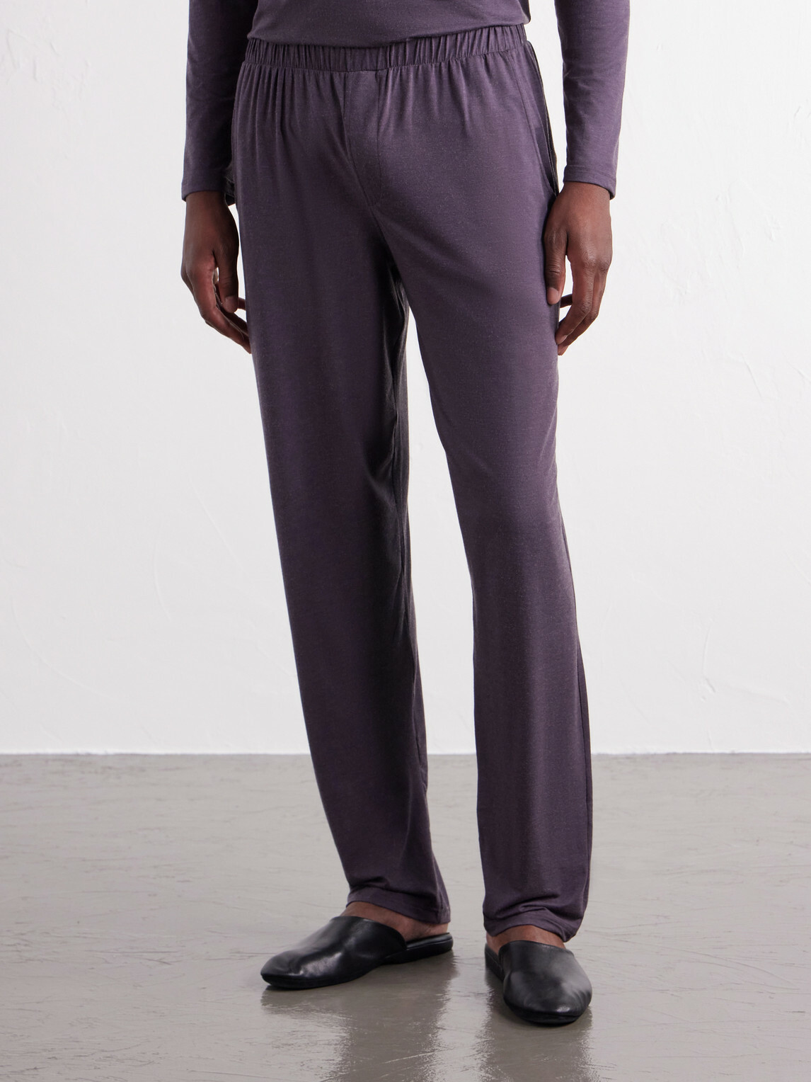 Zimmerli - Mélange Modal-Blend Jersey Pyjama Set - Black
