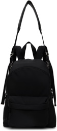 Valentino Garavani Black 'VLTN' Print Backpack