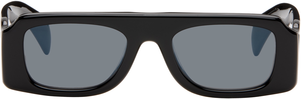 Jil Sander Black Oliver Peoples 'Edition 4' Sculptural Sunglasses