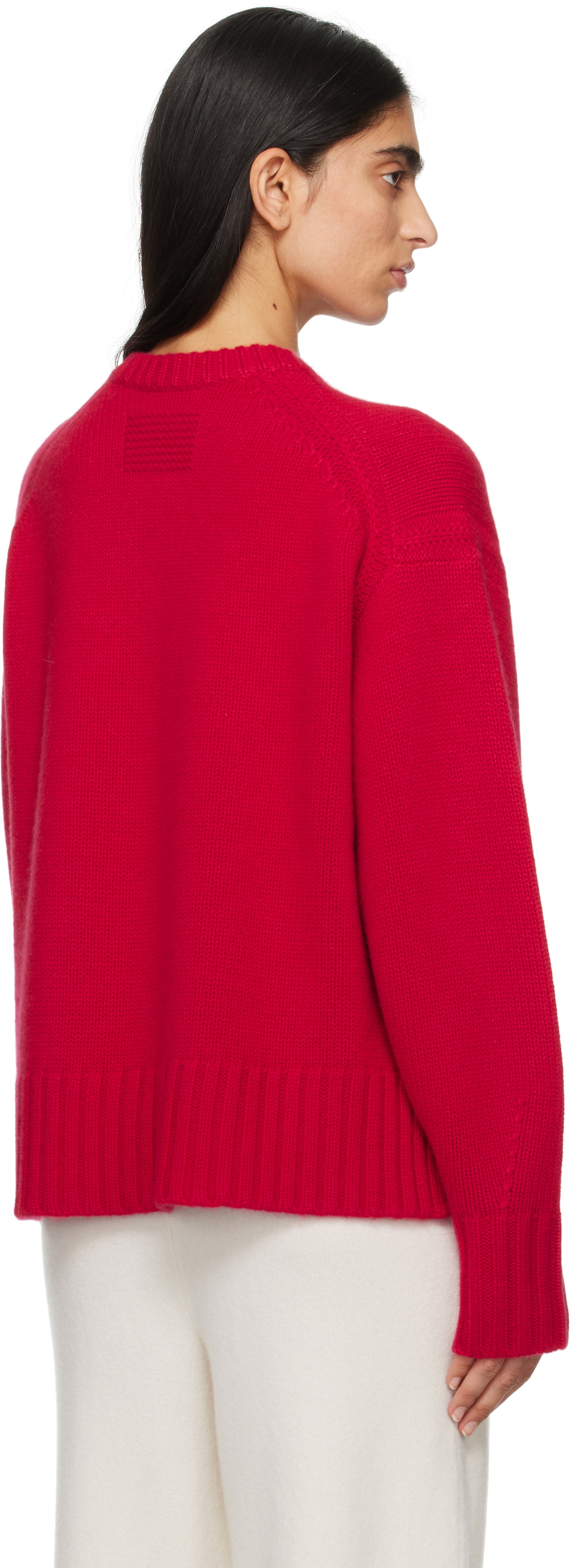 Guest in Residence Red Cozy Crew Sweater