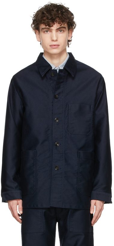 Photo: Nanamica Navy Canvas Dock Jacket