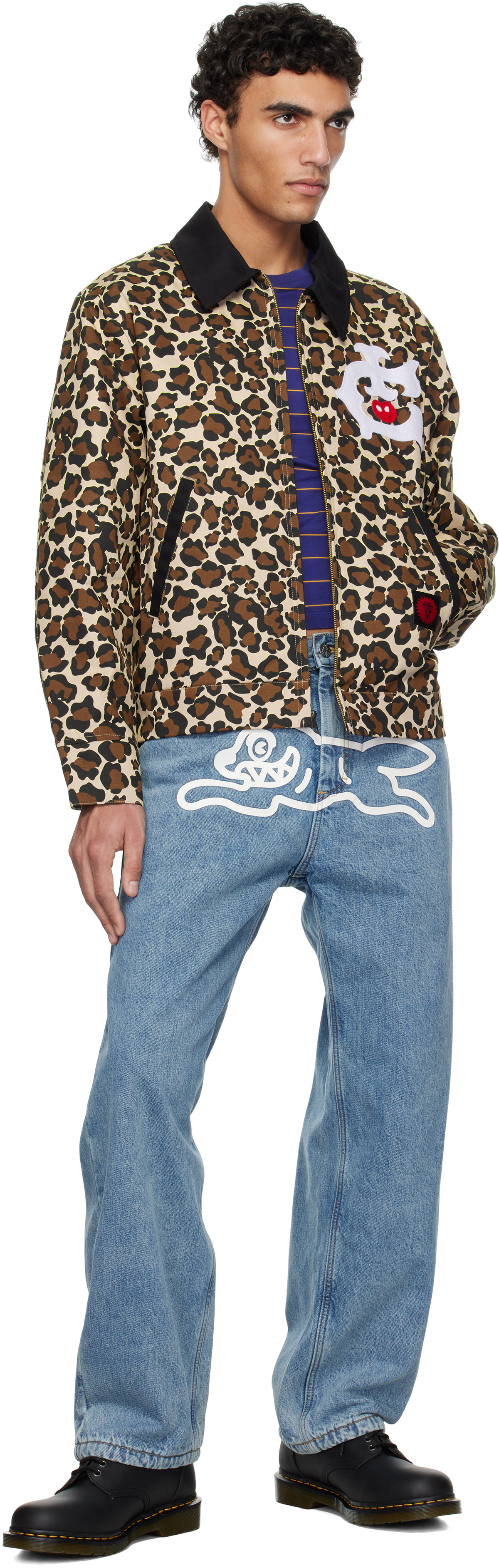ICECREAM Beige & Brown Work Jacket
