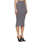 Entire Studios Gray Raw Knit Midi Skirt