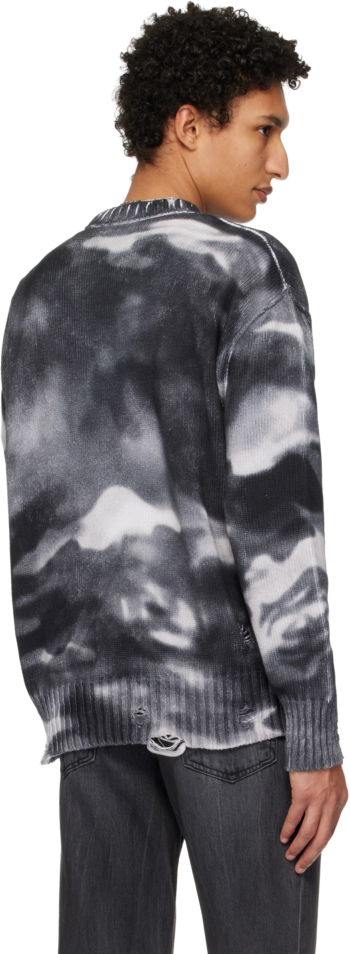 AMIRI Gray Camo Sweater