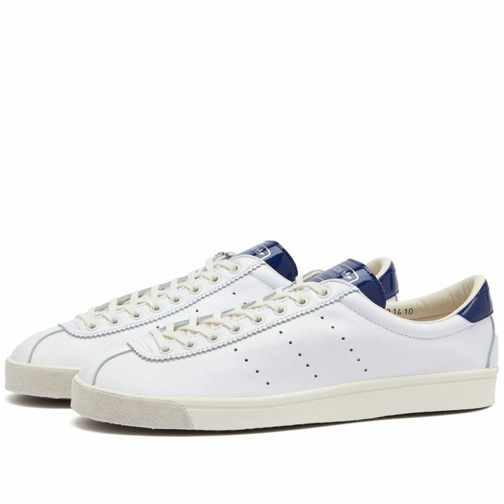 Photo: Adidas Statement Men's Adidas SPZL Lacombe Sneakers in Core White/Chalk White/Navy