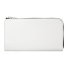 Maison Margiela White and Black Calfskin Zip-Around Wallet