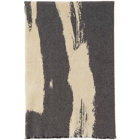Serapis SSENSE Exclusive Beige and Black Wind Shore Towel