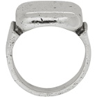 Bottega Veneta Silver Antique Ring