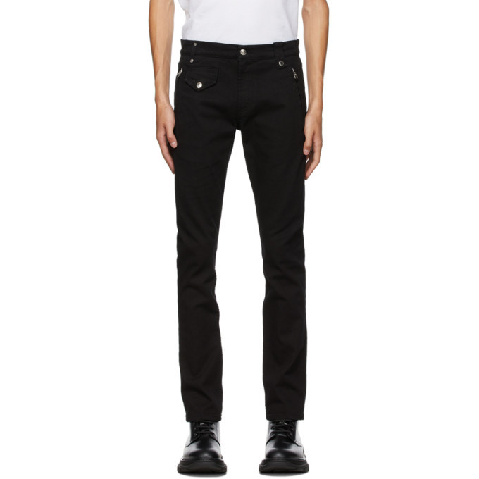 Photo: Alexander McQueen Black Biker Jeans