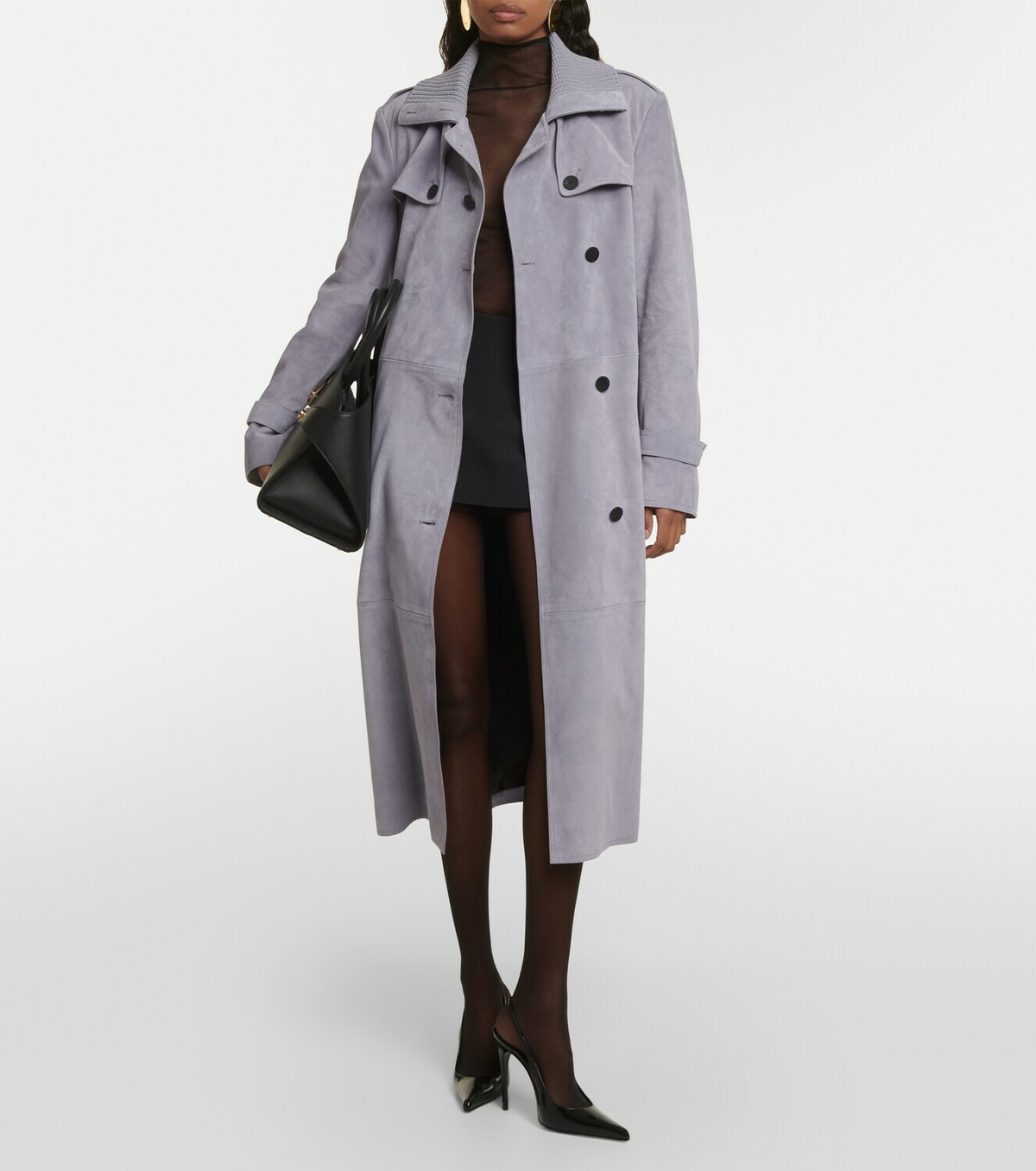 Ferragamo Suede trench coat Salvatore Ferragamo