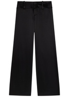 Alice + Olivia Olivia Wide-leg Satin Trousers Black
