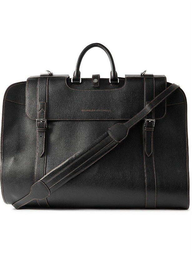 Photo: Brunello Cucinelli - Full-Grain Leather Garment Bag