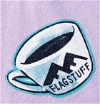 Flagstuff - Printed Fleece-Back Cotton-Blend Jersey Sweatshirt - Purple