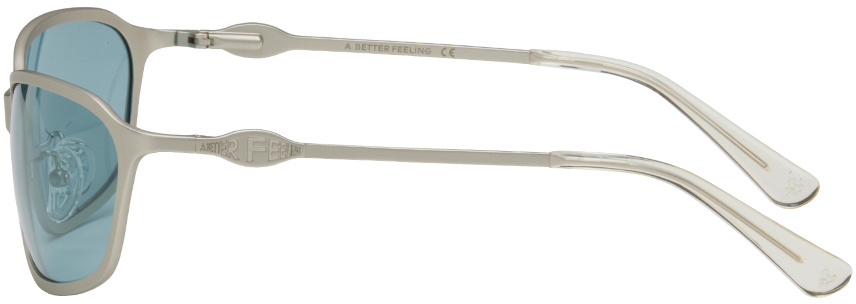 A BETTER FEELING Silver Paxis Sunglasses