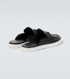 Christian Louboutin Chanme leather mules