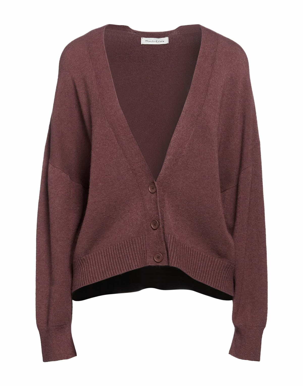 Manila Grace Womens Cardigan Chocolate in Brown