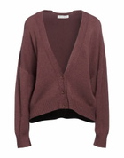 Manila Grace Womens Cardigan Chocolate in Brown