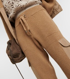 Brunello Cucinelli Ribbed-knit cashmere and wool sweatpants