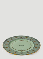 Set of Two Bee Charger Plate in Green
