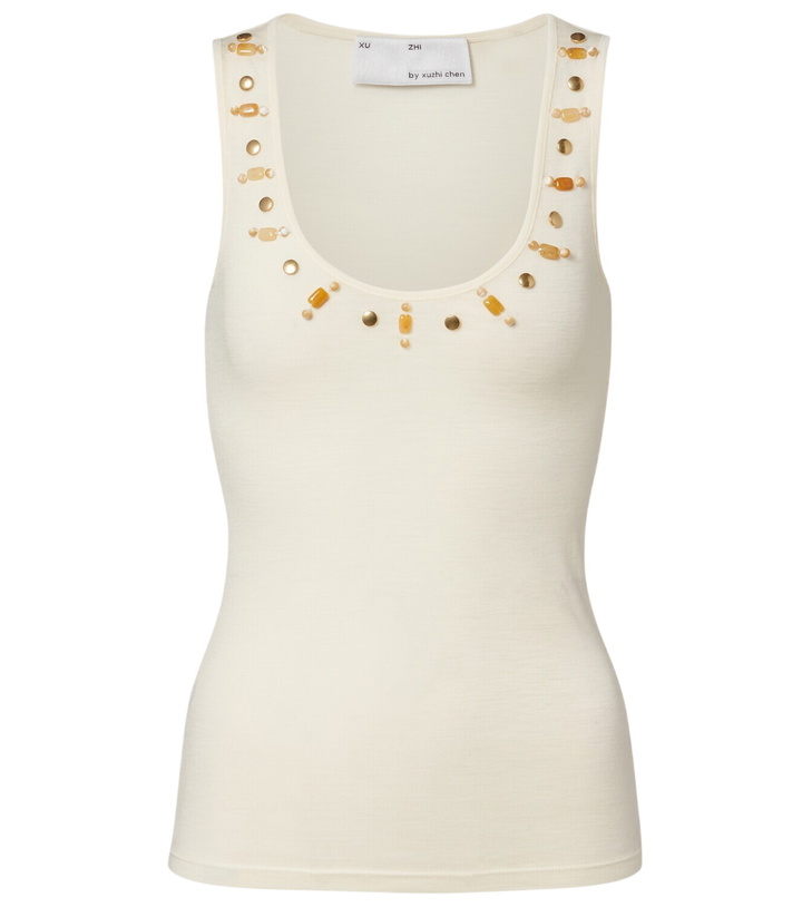 Photo: Xu Zhi Beaded wool tank top