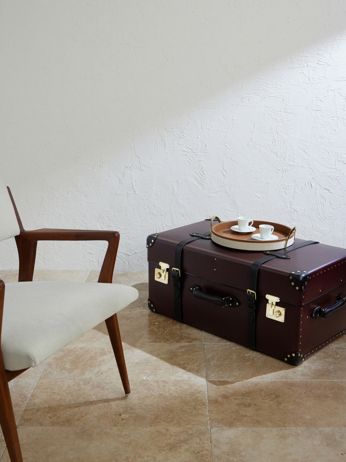 Globe-Trotter - Steamer Leather Home Trunk