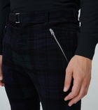 Sacai - Checked corduroy slim-fit pants