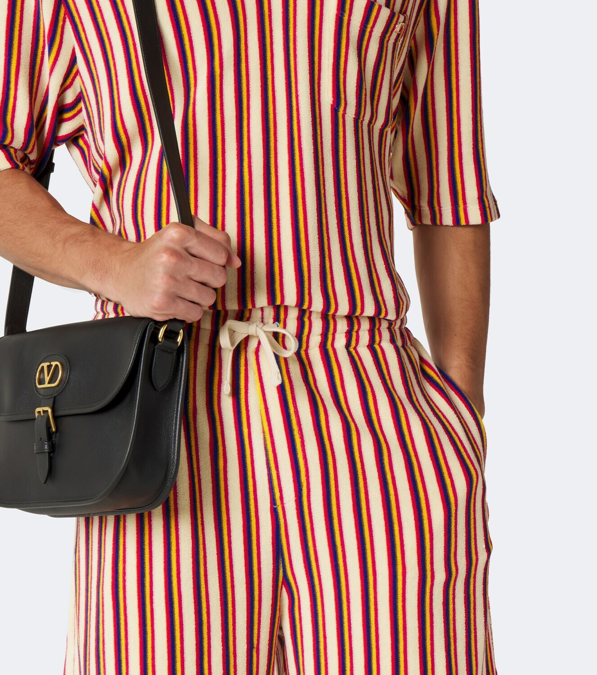 Valentino Striped terry shorts