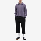 Homme Plissé Issey Miyake Men's Pleated Zip Up Jacket in Purple Grey