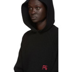 Raf Simons Black Knit Atari Hoodie