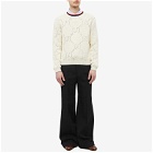 Gucci Men's GG Crew Knit in Ivory