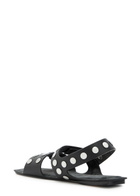 Khaite Boden Studded Leather Sandals Black