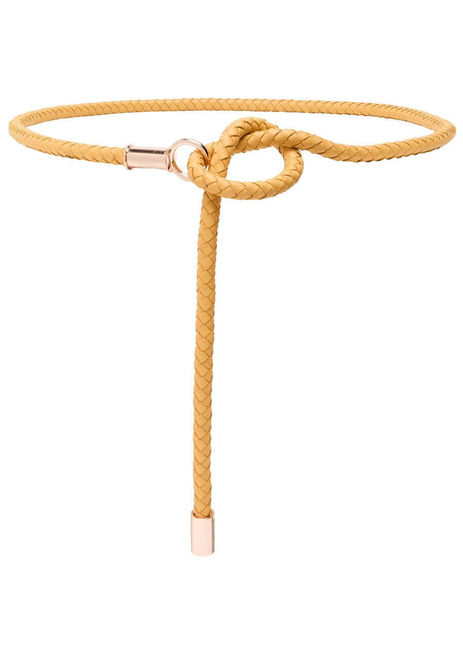 Gabriela Hearst Rope Leather Belt Beige