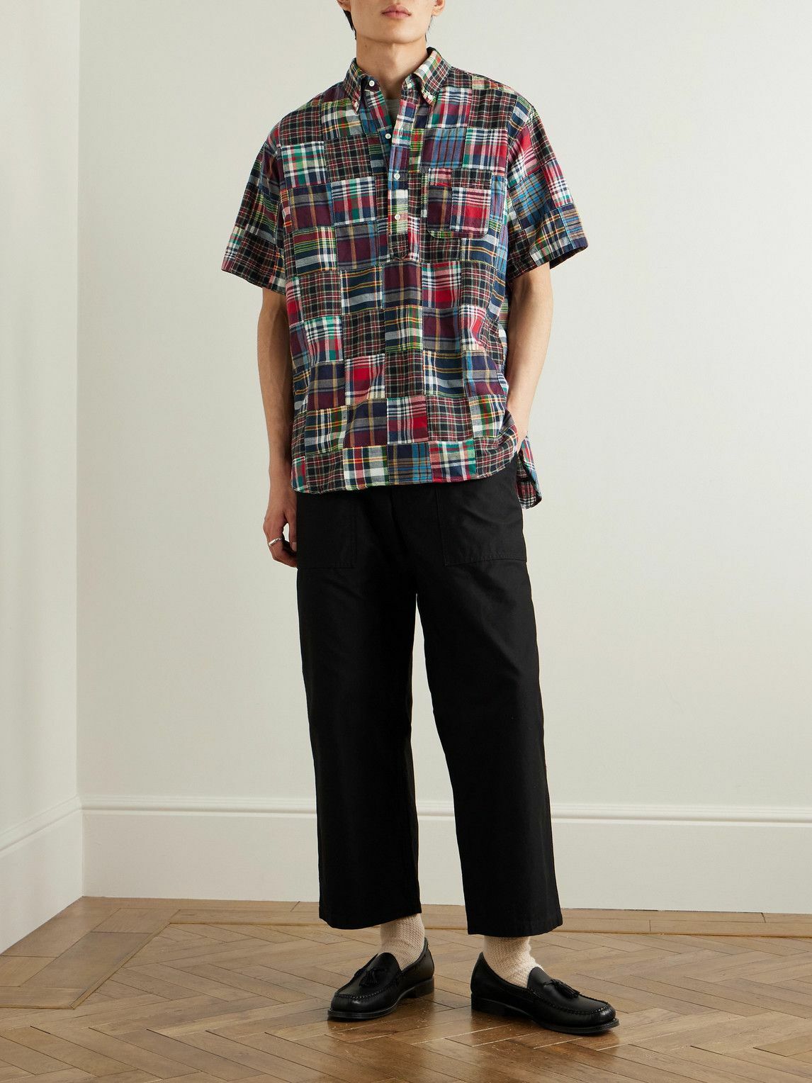 Beams Plus - Wide-Leg Cotton Trousers - Black