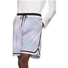 John Elliott Multicolor Ocean Lavender Tie-Dye Shorts