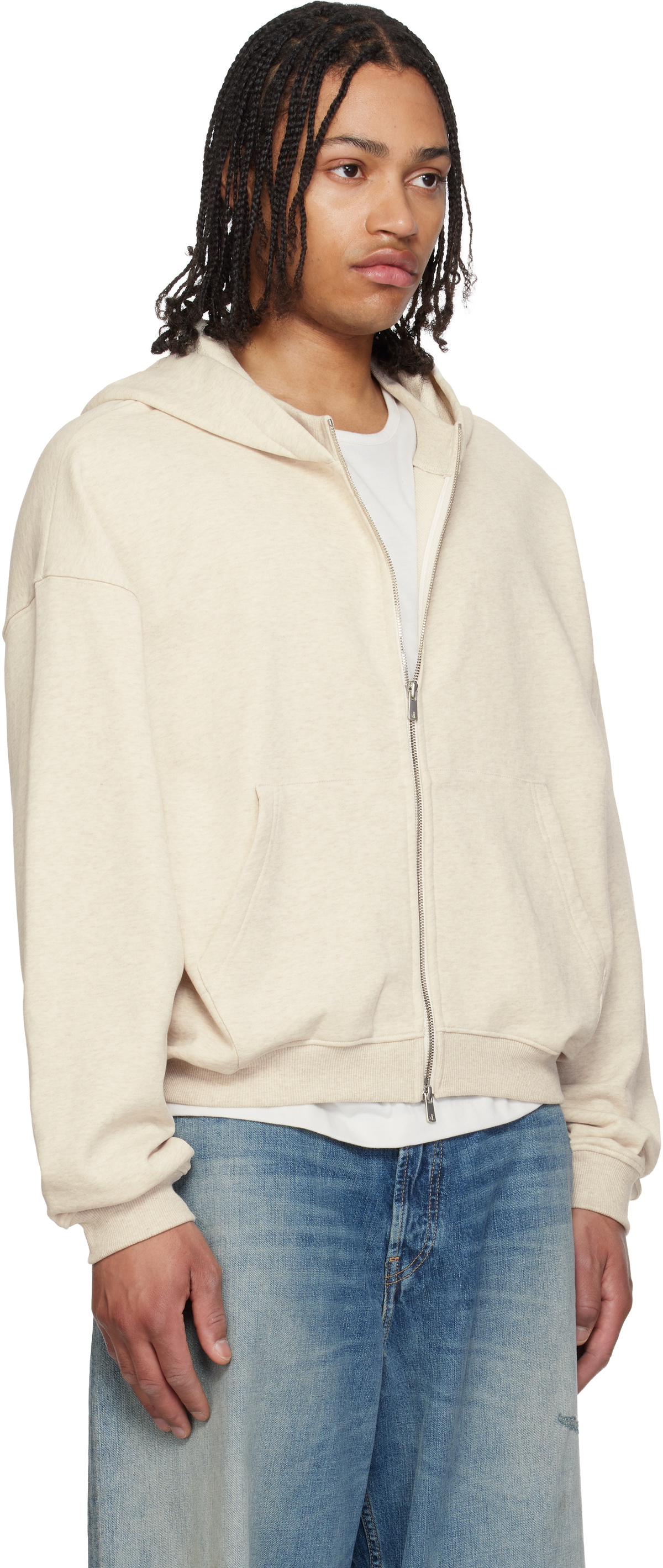 FFFPOSTALSERVICE Gray RH Zip Up Hoodie