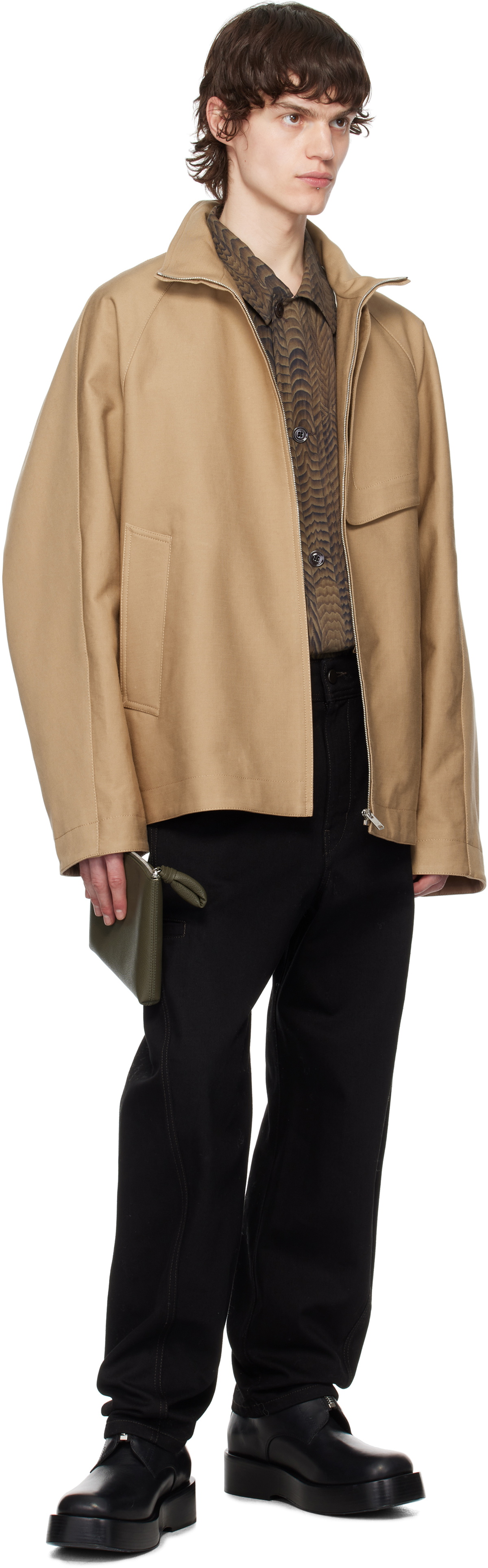 LEMAIRE Khaki Small Pouch
