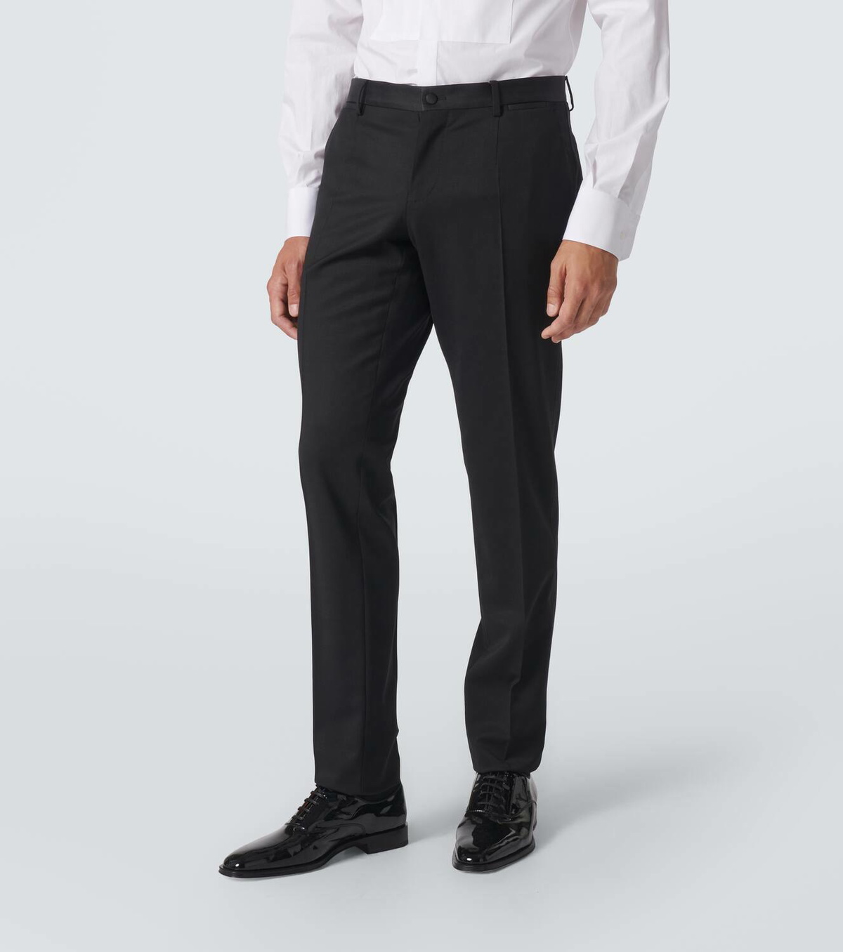 Dolce&Gabbana Wool and silk-blend tuxedo pants