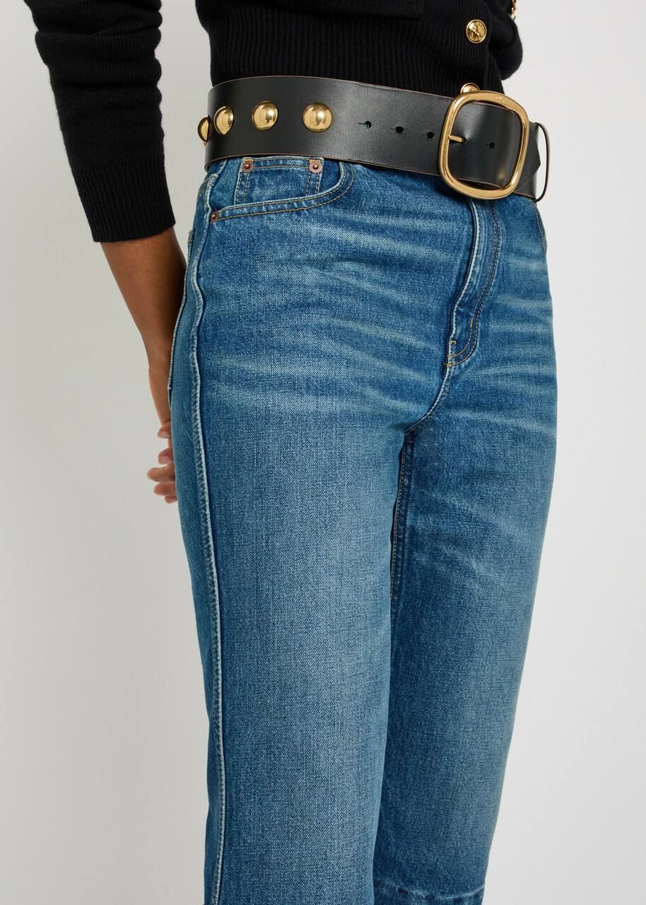 Chloe Cropped Straight-leg Jeans Denim