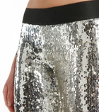 Junya Watanabe - Sequined mid-rise leggings
