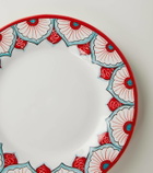 Les-Ottomans Peacock dessert plate by Bertrando Di Renzo